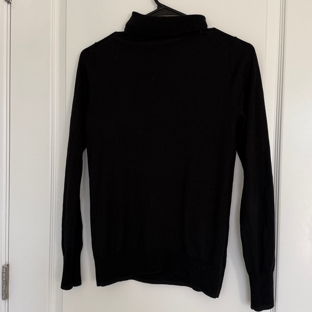 J. Crew Black Knit Turtleneck Size Small - Picture 5 of 8